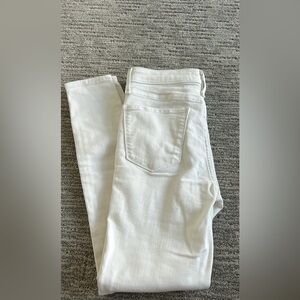 Abercrombie & Fitch Super Stretchy High Rise White Jeans